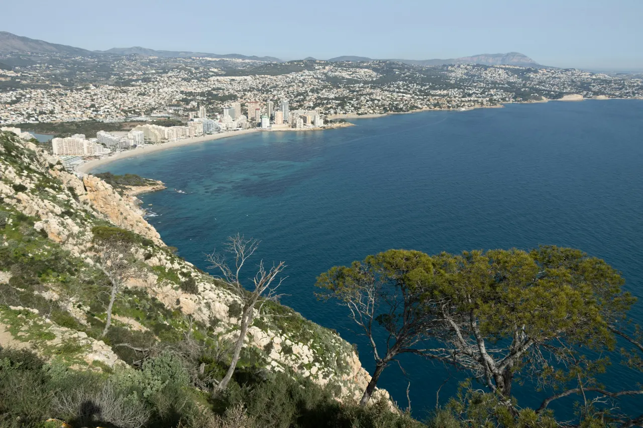 Küste und Bucht bei Calpe